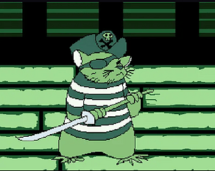 'rats rum and rampage' artwork